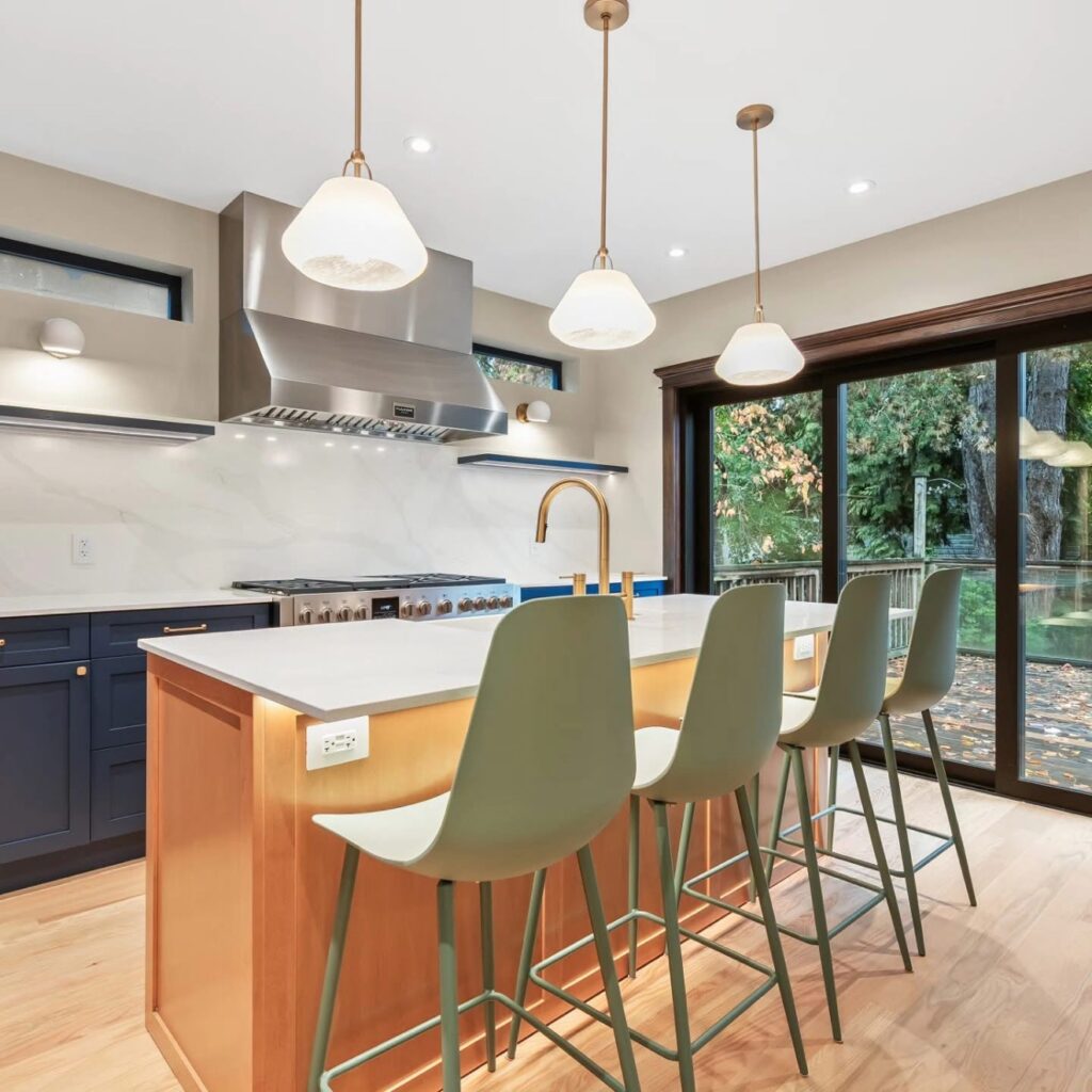 Painted kitchen interior Vancouver