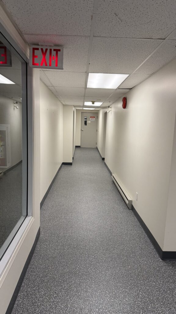 Corridor refresh at 15555 16A Avenue, Surrey