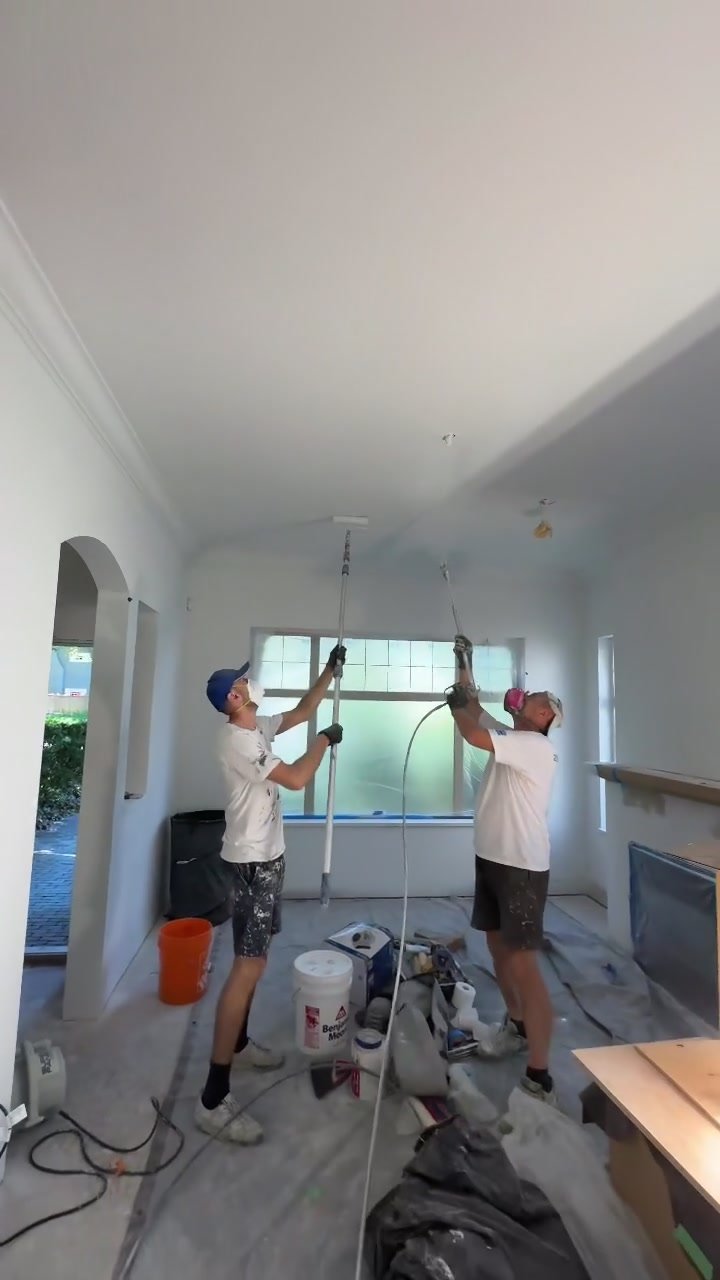 Preparing ceiling for painting