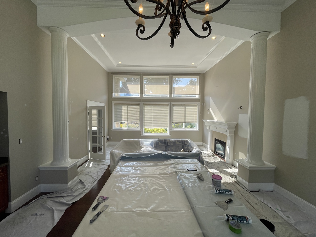 Freshly painted living room interior by Exceptional Painting